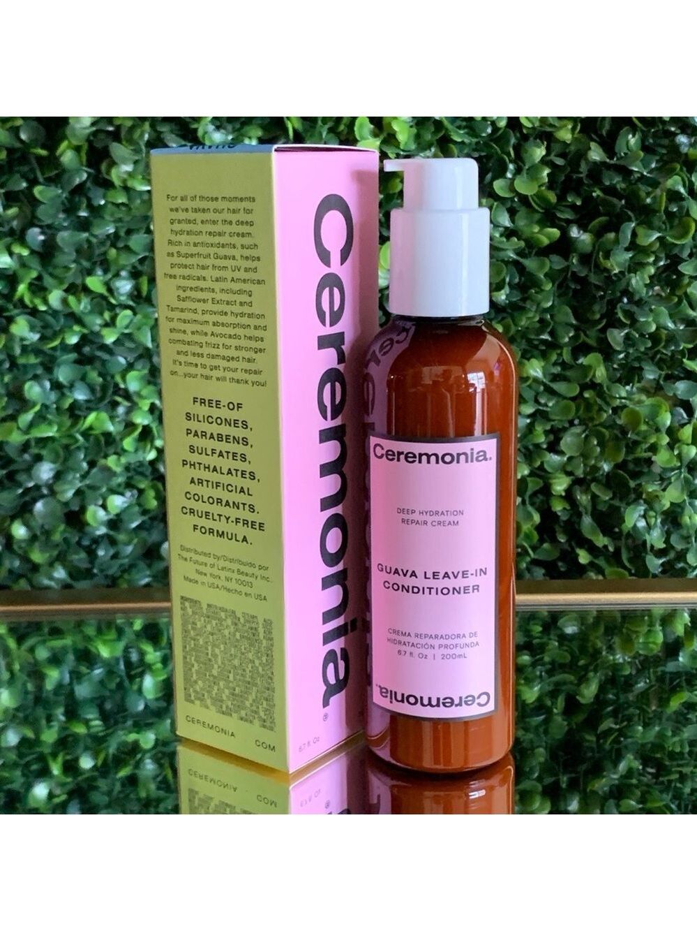 Ceremonia Guava Leave-In Conditioner | NEW | Lightweight Shiny Hair Leave In